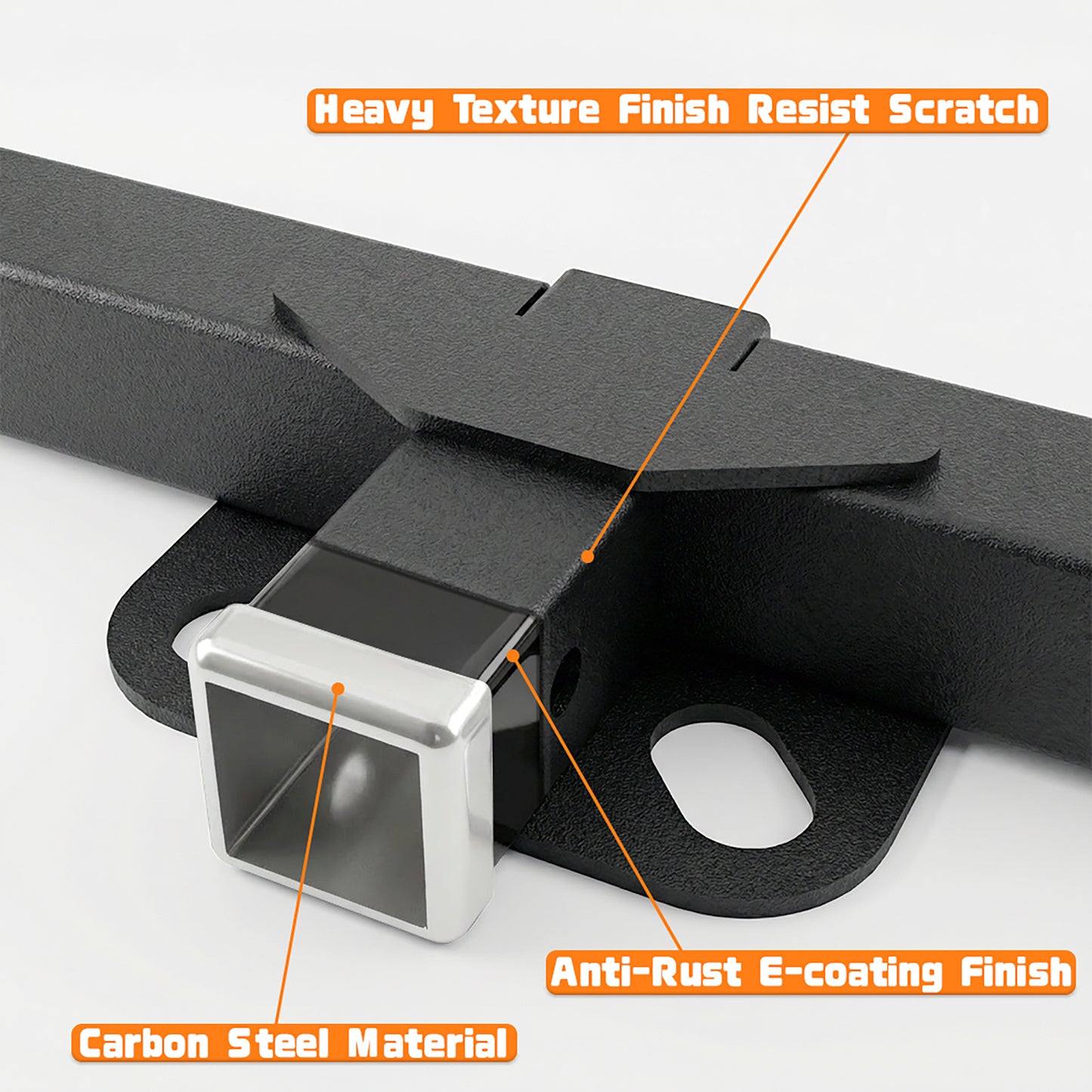 Black Class 3 Tow Trailer Hitch 2 Inch Receiver Compatible with 1983-2011 Ford Ranger / 1994-2009 Mazda B2300 B3000 B4000 Pickup image 5