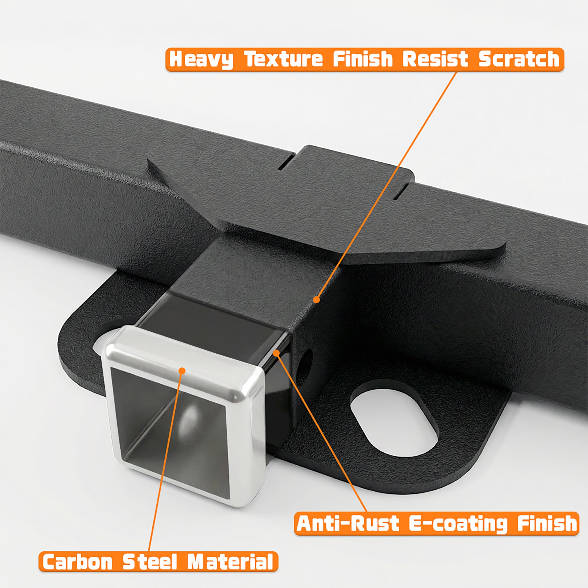 Black Class 3 Tow Trailer Hitch 2 Inch Receiver Compatible with 1983-2011 Ford Ranger / 1994-2009 Mazda B2300 B3000 B4000 Pickup image 5