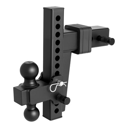Adjustable Trailer Hitch, Fit 2.5 Inch Receiver, Trailer Hitch Mount with 2 Inch & 2-5/16 Inch Balls, 18500 lbs GTW, 10 Inch Drop, Towing Ball Mounts for RVs, Off-Road Vehicles and Trucks, Black image 10