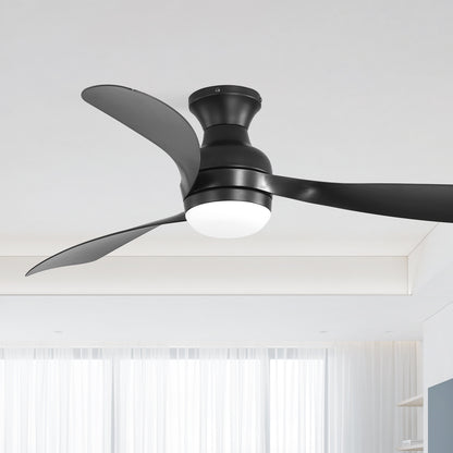52" Ceiling Fan with Lights, Dimmable LED, Reversible DC Motor, Light Memory, for Bedroom, Living Room, Kitchen image 3