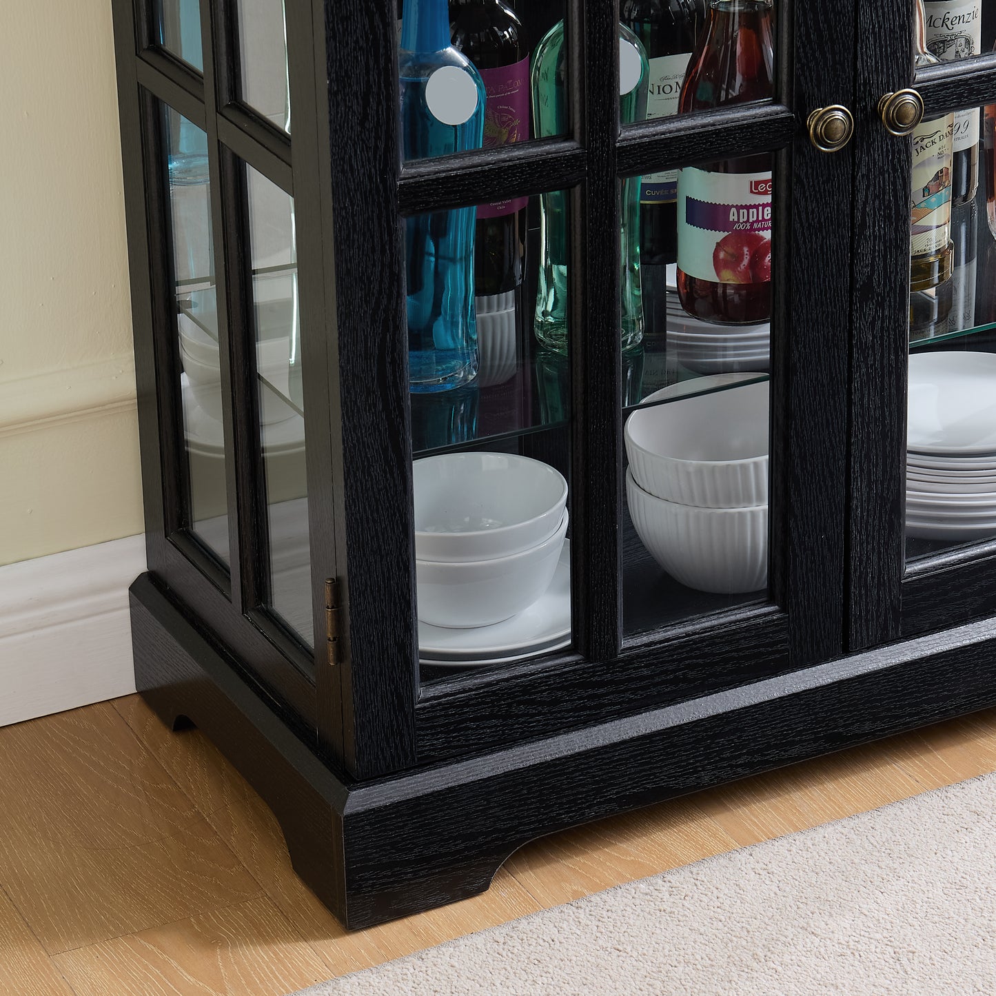 Adjustable Shelves in Curio Cabinet - Empty