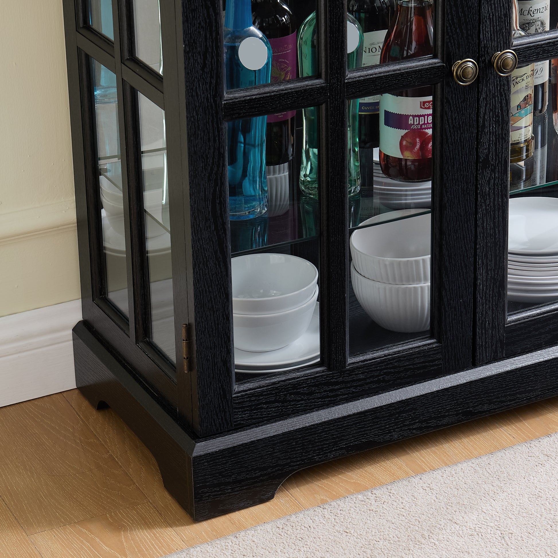 Adjustable Shelves in Curio Cabinet - Empty