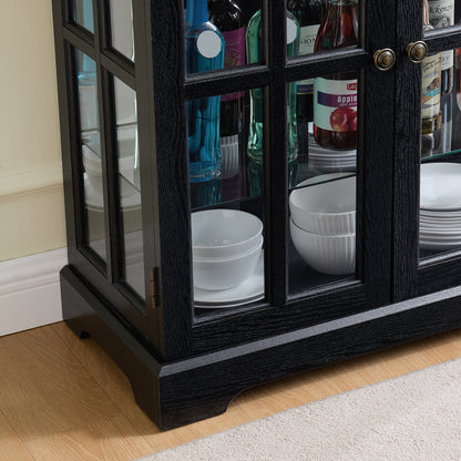 Adjustable Shelves in Curio Cabinet - Empty