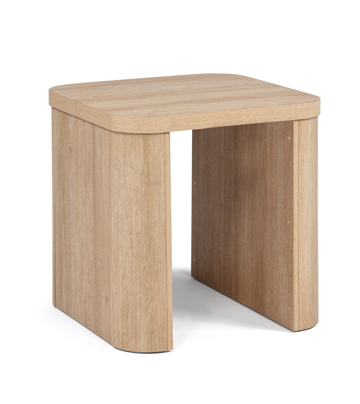 3pc Beautifully Crafted Three-piece Set Natural Charm Warm Wood-inspired Finish Curved Edges Coffee Table Features Hidden Casters Wooden Living Room Furniture image 3