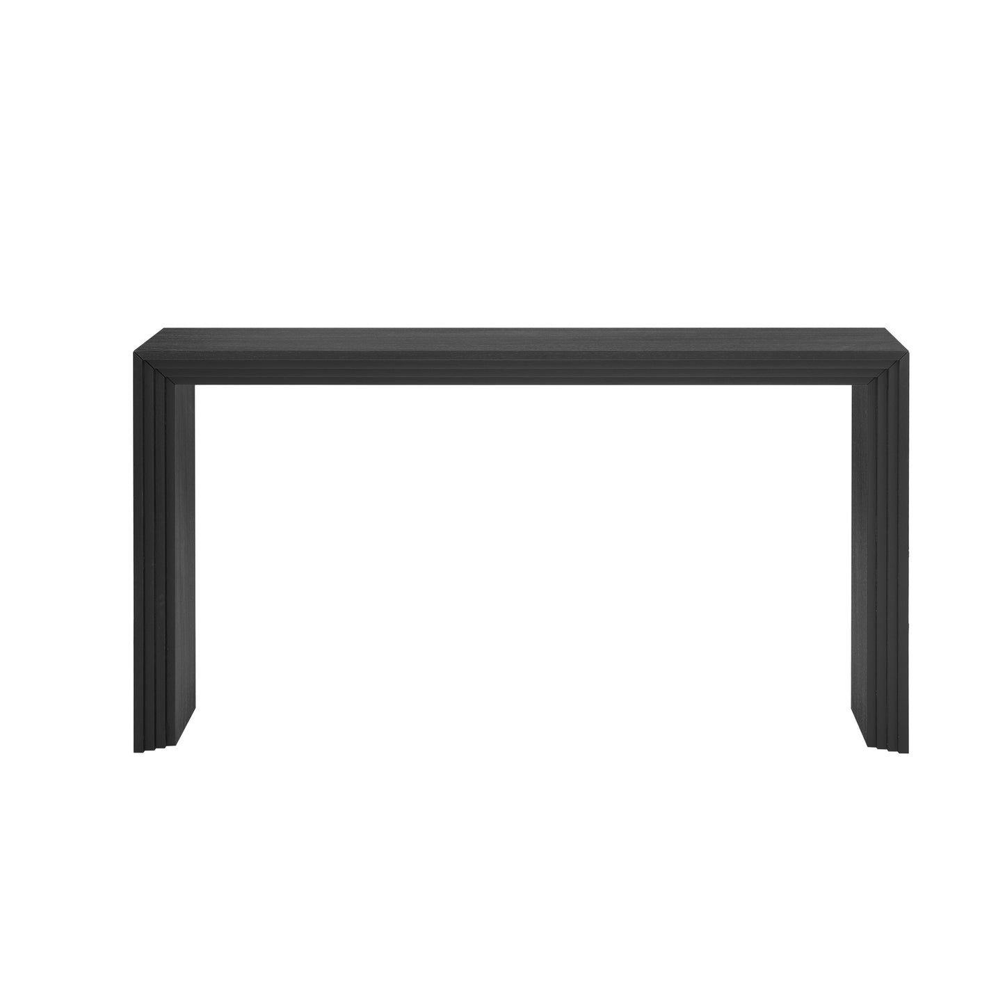 U_STYLE Modern Style Console Table made of Paulownia Solid Wood Veneer,Suitable for Foyer, Living Room, or Entryway. image 4