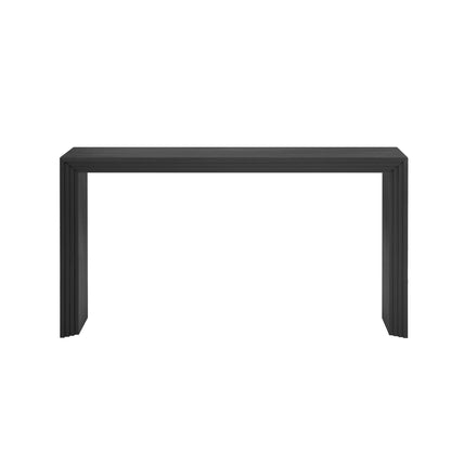 U_STYLE Modern Style Console Table made of Paulownia Solid Wood Veneer,Suitable for Foyer, Living Room, or Entryway. image 4