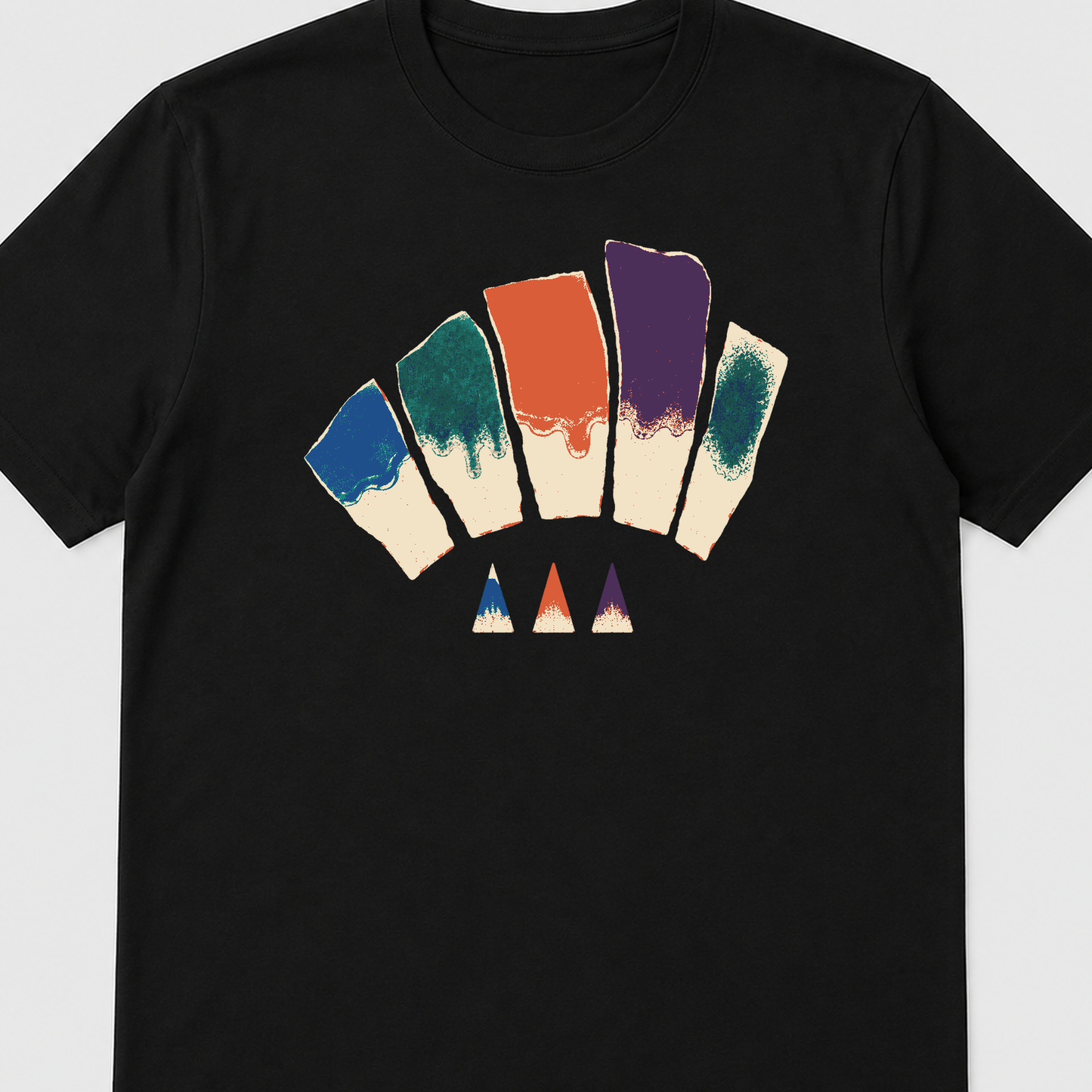 Kiln Color Memory Ceramics Graphic T-Shirt - POD-20260810-139_black_front_closeup_mockup