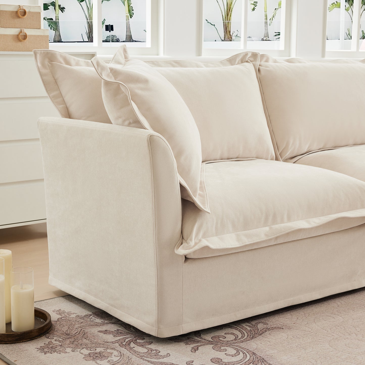 Koala sofa RSF W/1 Pillow -Cream image 2