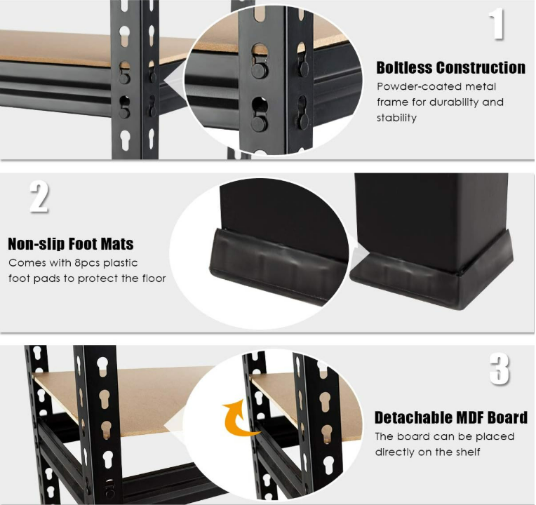 2000LBS Capacity Garage Storage Shelves Heavy Duty image 5