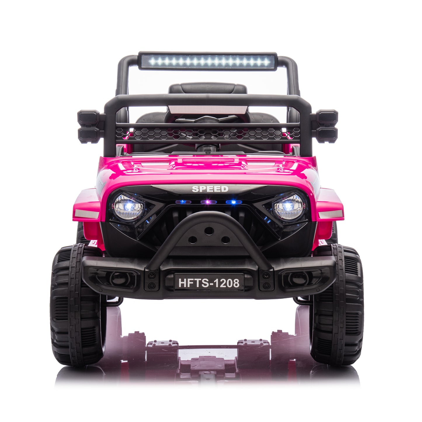12V Kids Ride On Electric Truck Car W/Parents Control,2WD,Four-wheel suspension,Early education function,Adjustable volume,USB,MP3,Bluetooth,Microphone jack,Power display,LED lights For kids aged 1-4. image 10