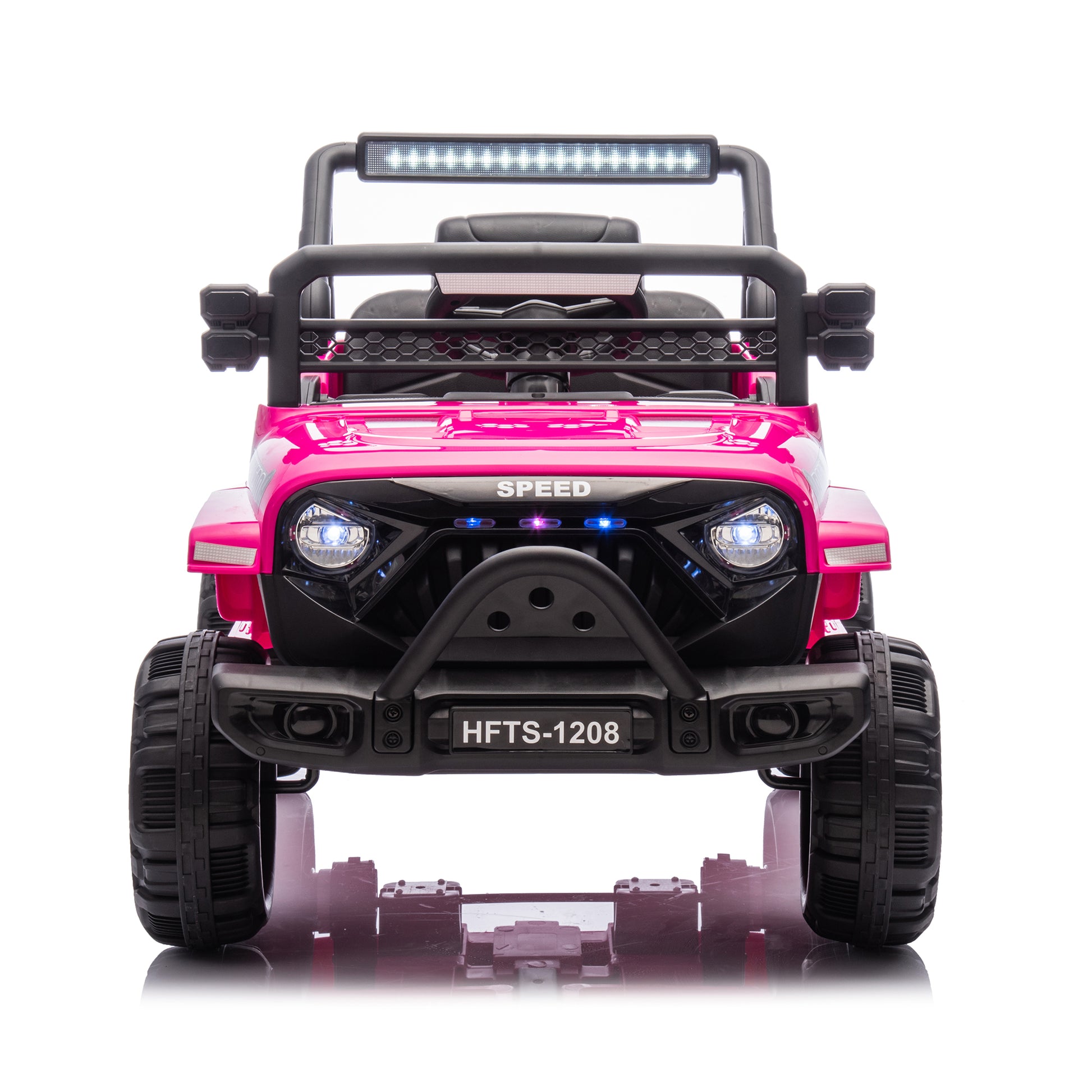 12V Kids Ride On Electric Truck Car W/Parents Control,2WD,Four-wheel suspension,Early education function,Adjustable volume,USB,MP3,Bluetooth,Microphone jack,Power display,LED lights For kids aged 1-4. image 10