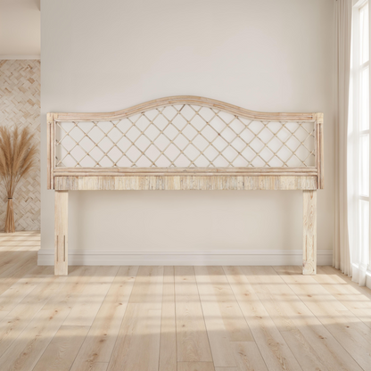 King Size Rattan Headboard Adjustable bed image 1
