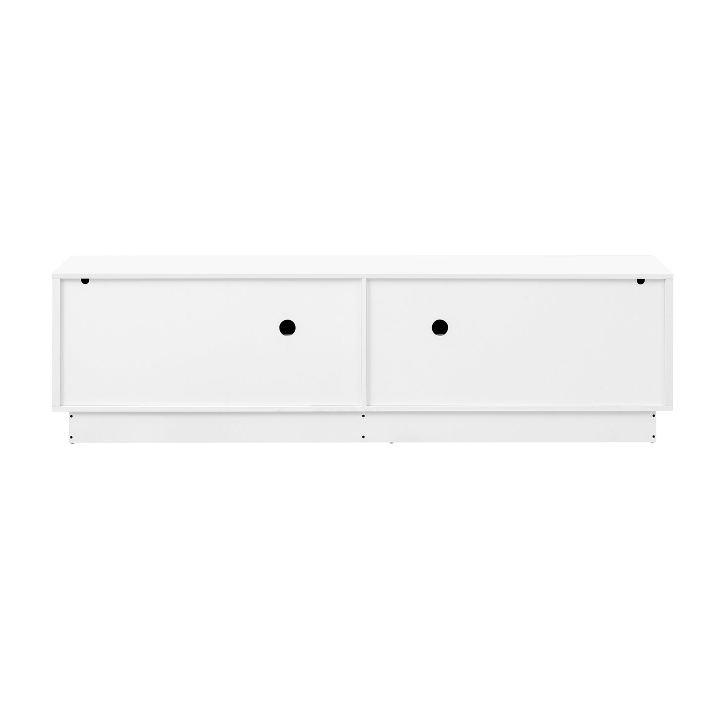 U-Can Stylish 4-Door Wave Design Cabinet with Adjustable Shelves & LED Accent image 8