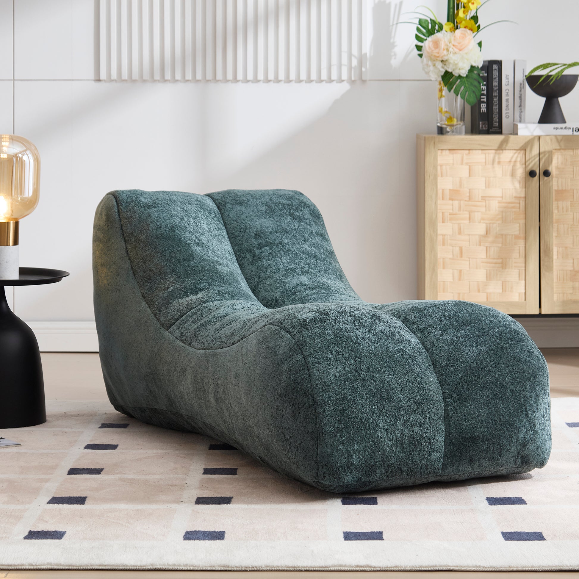 Creative bean bag sofa chair for adults filled with high-quality sponge that is plump and elastic fitting the curves of the human body and providing gentle support to the body in all as image 4