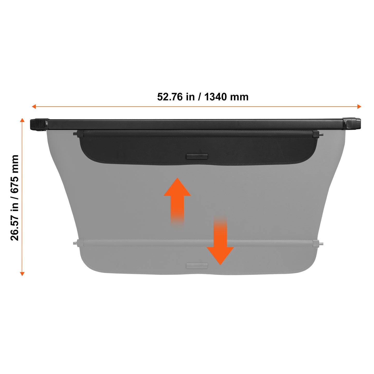 Retractable Cargo Cover for Honda CRV 2023-2024 Upgraded Rear Trunk Cover image 5