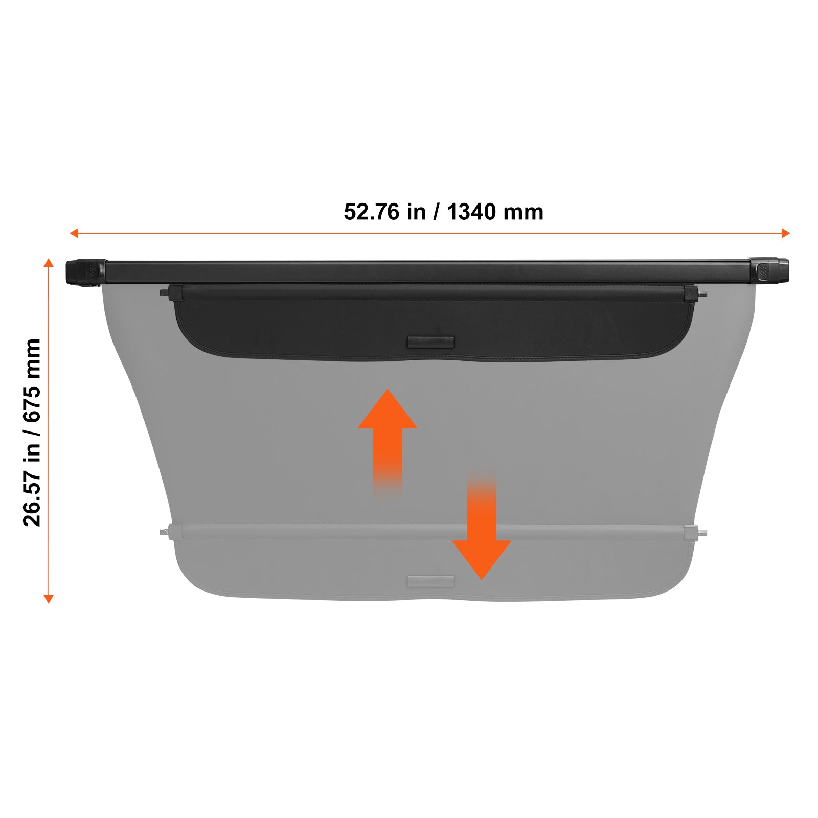 Retractable Cargo Cover for Honda CRV 2023-2024 Upgraded Rear Trunk Cover image 5