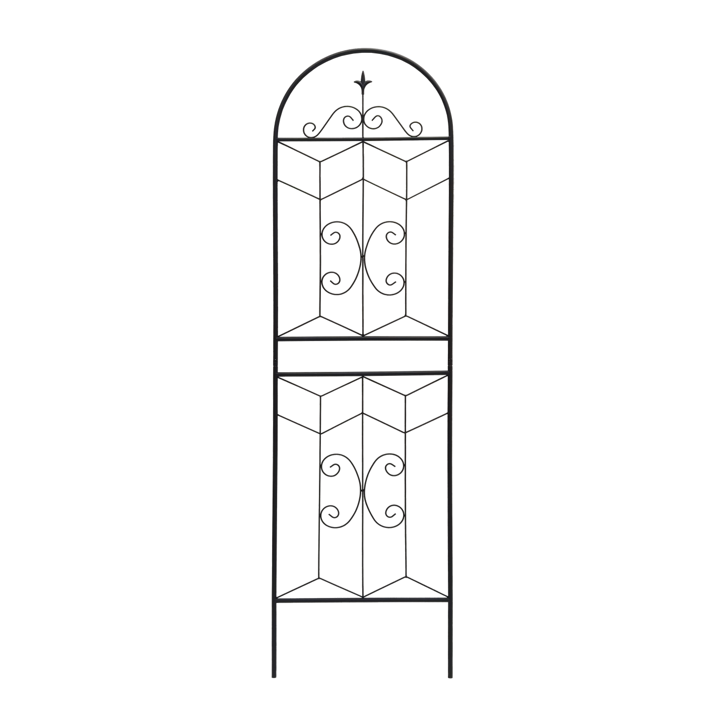 4 Pack Metal Garden Trellis 71" x 19.7" Rustproof Trellis for Climbing Plants Outdoor Flower Support Black image 4