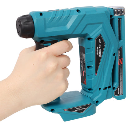 2-in-1 Cordless Brad Nailer & Narrow Crown Stapler, Compatible with Makita 20V MAX Battery, Battery Powered Nail Gun with Safety Lock, Professional Woodworking DIY Fastening Tool, Tool Only image 10