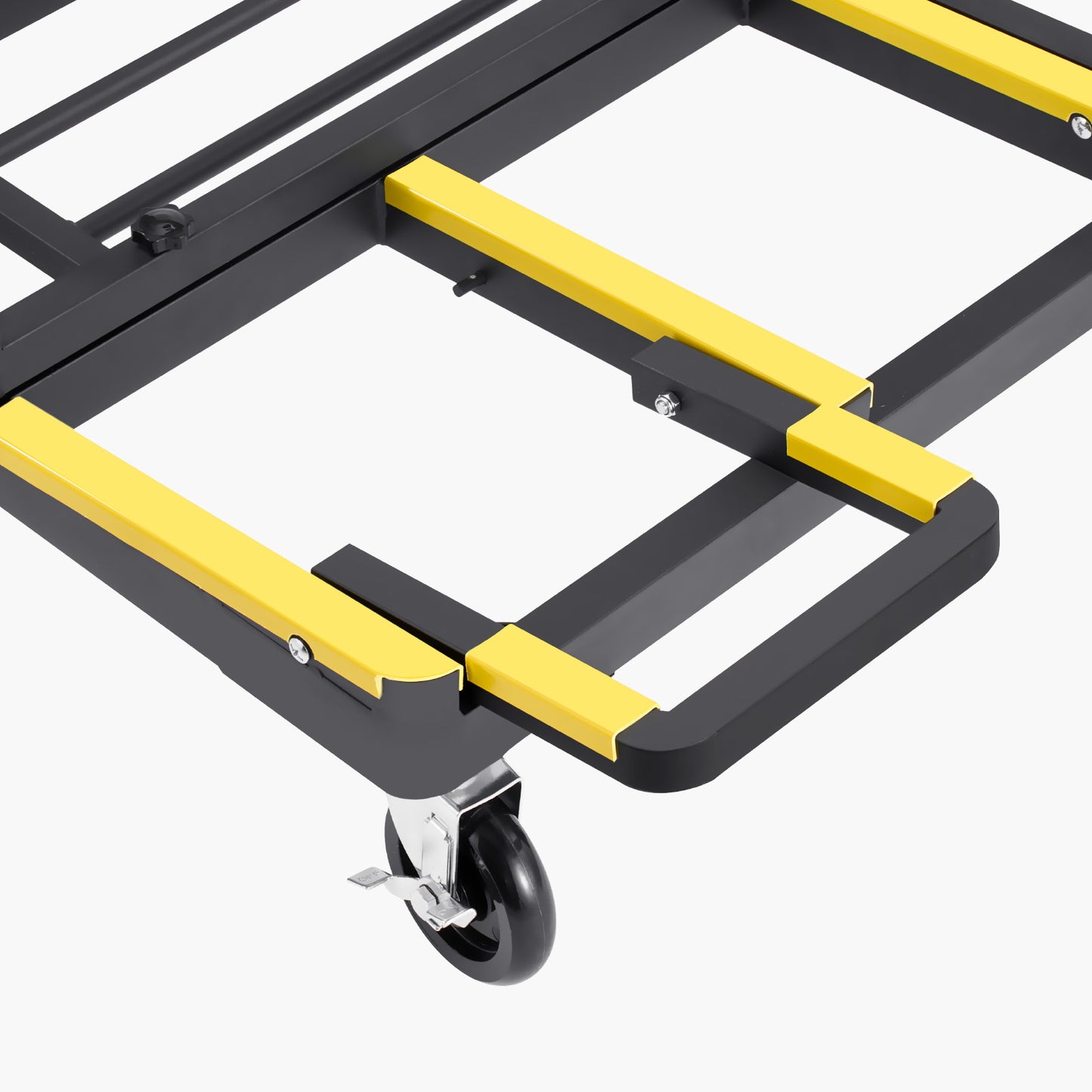 Drywall Cart Dolly, 1800 lbs Load Capacity, Steel Panel Dolly with 4 Swivel Casters & Expandable Deck, Foldable Panel Truck Cart with Tie-Down Strap for Handling Plywood, Plasterboard, Glass image 3