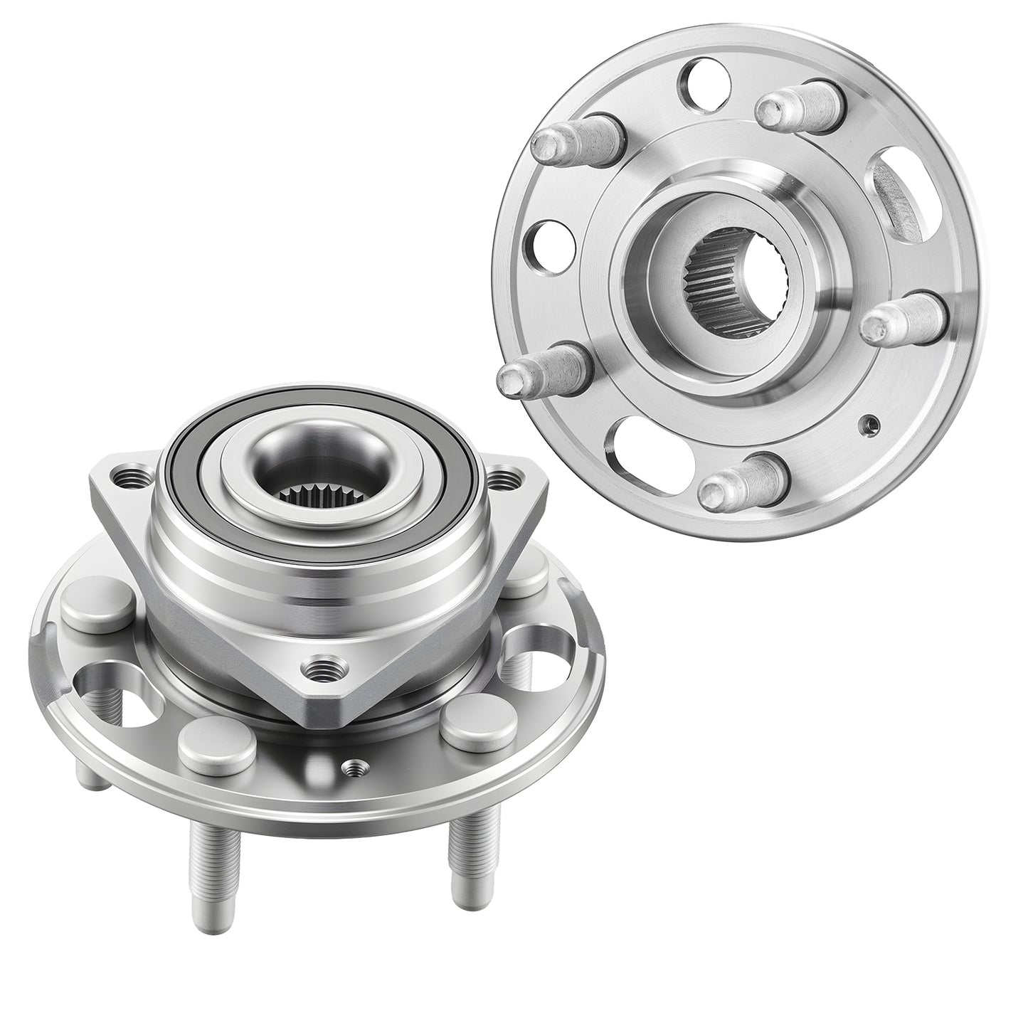 2PCS Front/Rear Wheel Bearing & Hub Assembly Fit for 2020 Chevy Impala LT Premier Sedan 2017 Equinox LS Sport Utility Buick Regal Cadillac XTS Livery Hearse OEM 513288, Wheel Bearing Hub Set image 1