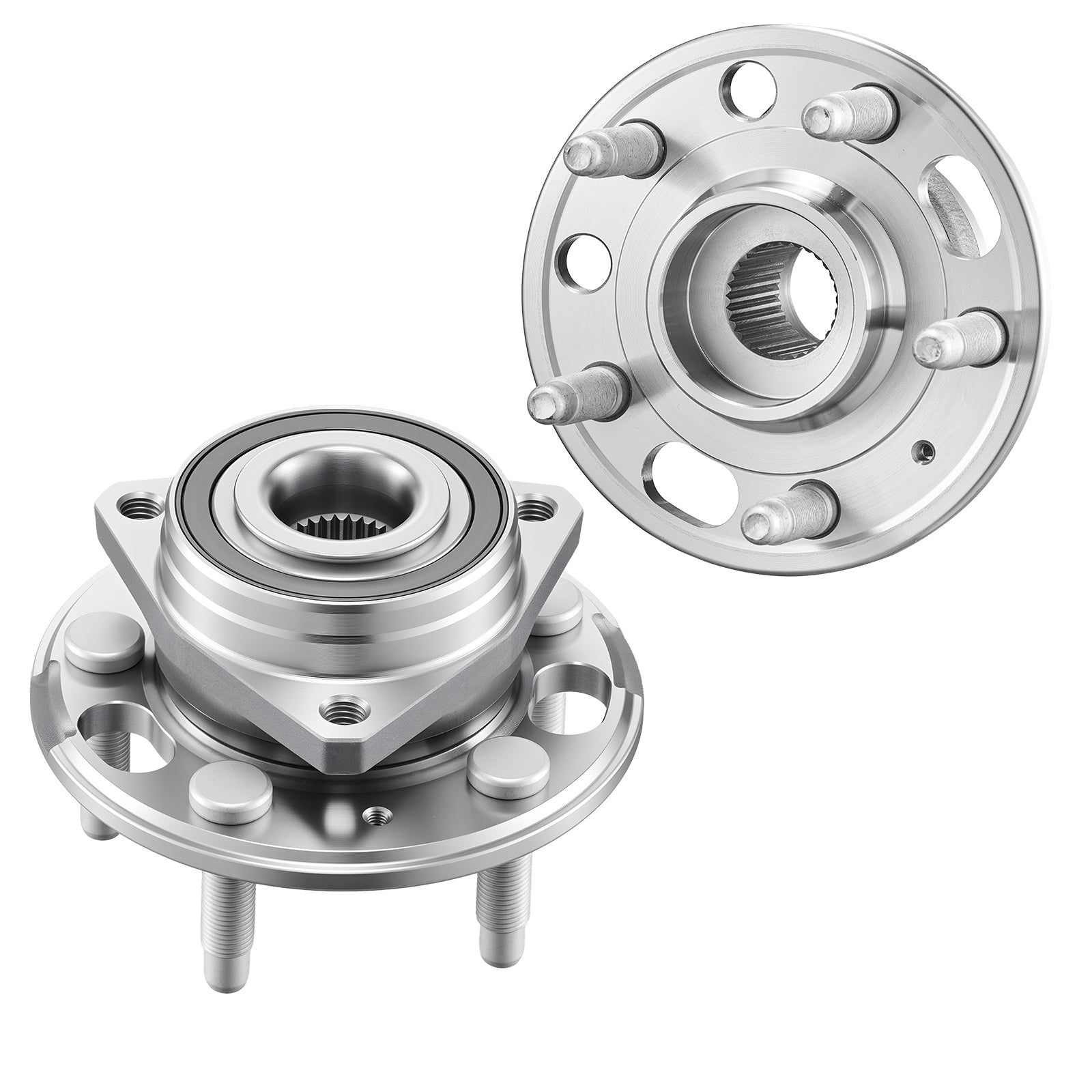 2PCS Front/Rear Wheel Bearing & Hub Assembly Fit for 2020 Chevy Impala LT Premier Sedan 2017 Equinox LS Sport Utility Buick Regal Cadillac XTS Livery Hearse OEM 513288, Wheel Bearing Hub Set image 1