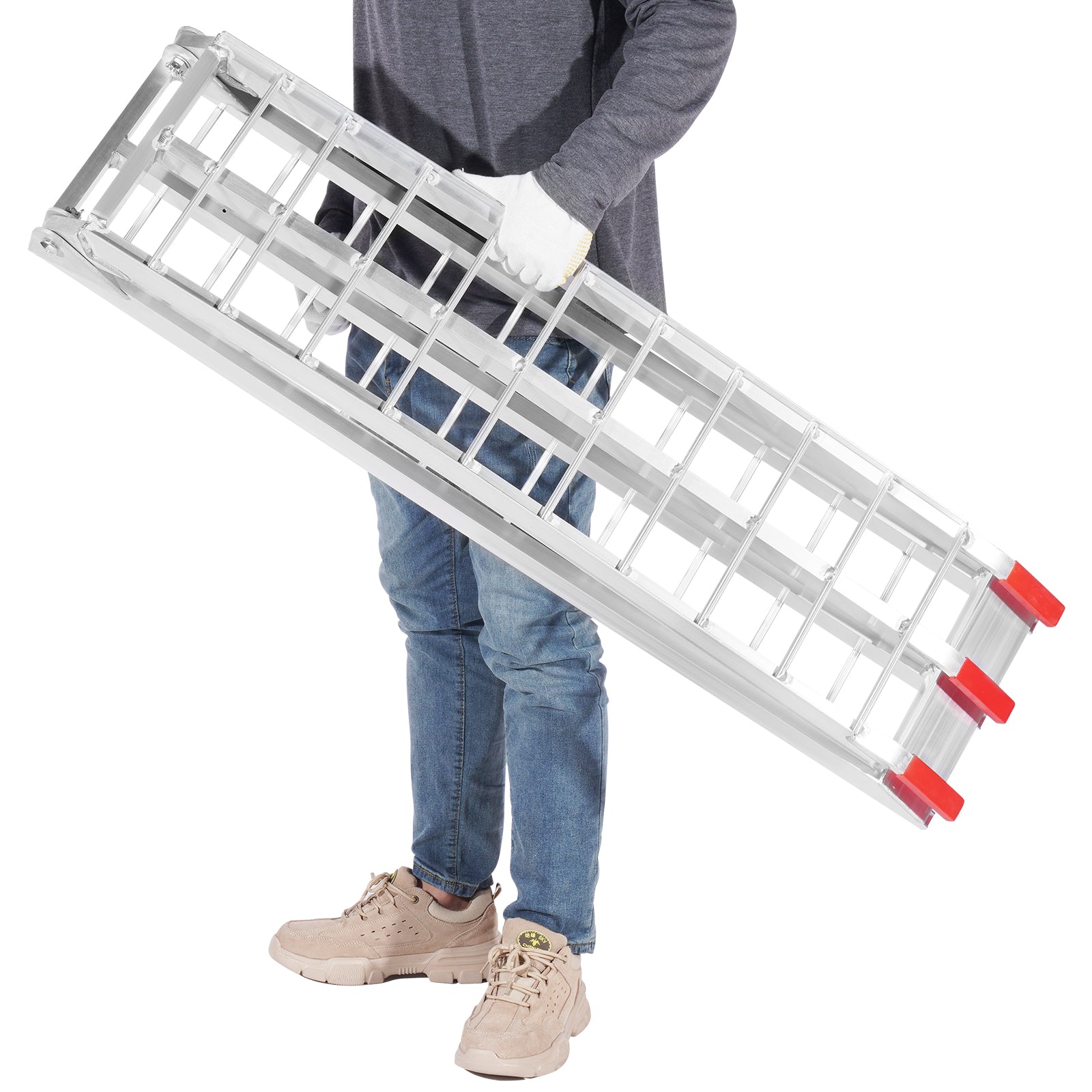 Aluminum Ramp 1500 LBS Foldable Loading Ramps for Pickup Trucks Bed 2 PCS image 9