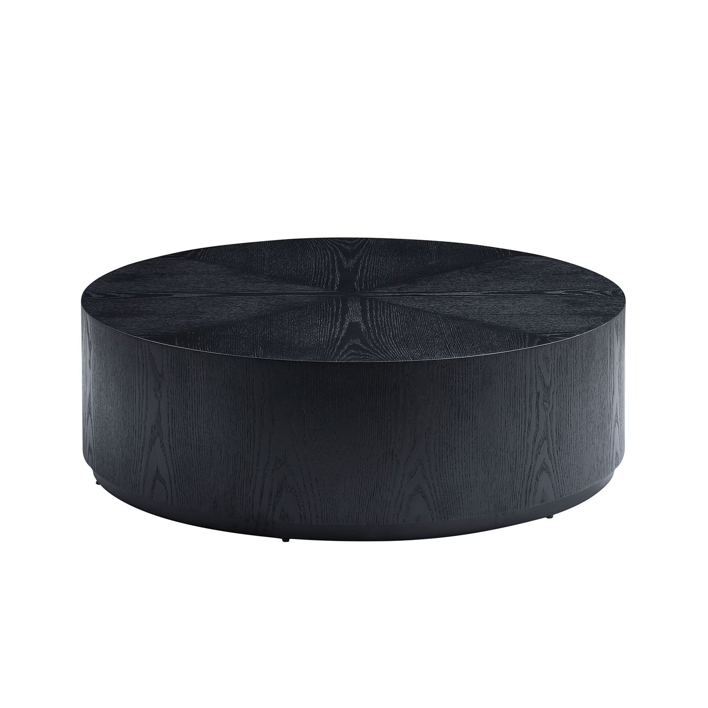 35.43 Inch Modern Round Coffee Table MDF Coffee Table for Living Room,Drum Center Table for Apartment,No Need Assembly,Black W2582P188323 image 4