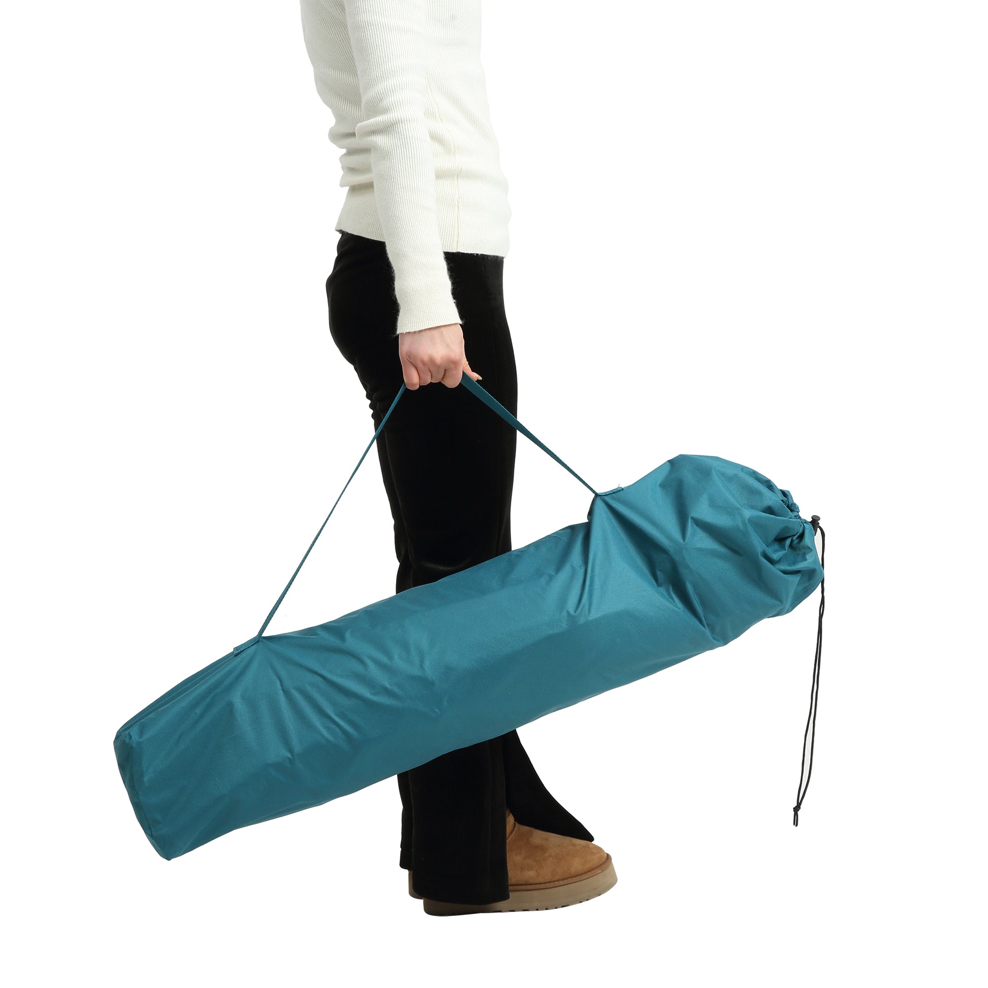 Hammock Camping Chair, Folding Portable Rocking Chair, Aluminum Alloy Adjustable Back Swinging Chair with Pillow Cup Holder, Recliner with Carry Bag for Outdoor Travel Lawn Backyard, Blue (2pcs) image 6