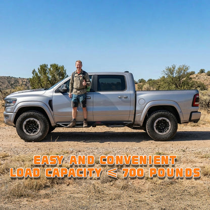 Running Boards Compatible with 2019-2026 Dodge Ram 1500 New Body Crew Cab, 6 inch Two-Stair Side Steps Nerf Bars (Excl 19-26 1500 Classic) image 2