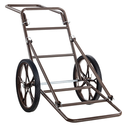 Deer Cart, 500 LBS Capacity Folding Game Cart, Deer Cart Game Hauler with 17" Big Rubber Wheel & Ergonomic Handle, Heavy-Duty Game Cart Accessories, Utility Gear Dolly for Hunting Fishing Hiking image 12