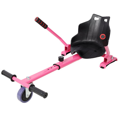 Hoverboard Seat Attachment Go-Kart,Fits 6.5" 8"10" Hoverboards,Sturdy Adjustable Off-Road Frame,Hover Cart for Family Fun,not include Hoverboard,Pink image 7