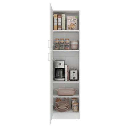 Core Norwick Pantry Cabinet – Modern Tall Storage Organizer with Open Shelves for Living Room & Home Office image 4