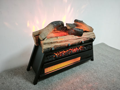 23 inch Electric Fireplace 3D Log set insert, Infrared Fireplace Heater for Indoor image 3