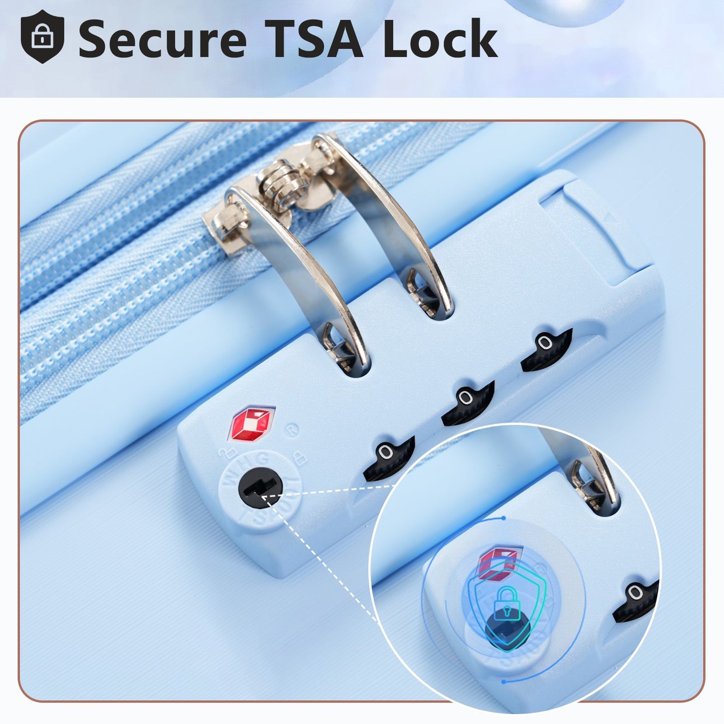 Hardshell ABS Luggage Sets 2 Piece Suitcase Set Expandable with TSA Lock Spinner Wheels for Men Women image 4