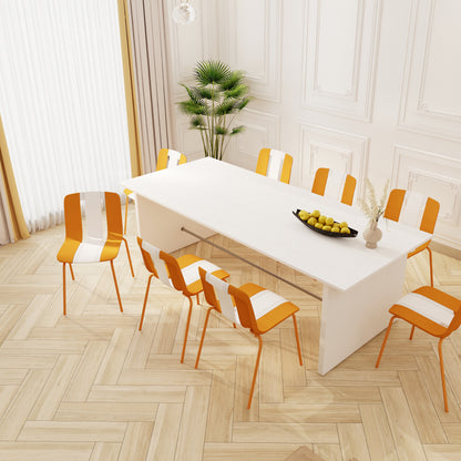 Summer 4-Pack Modern Striped Color Block Chairs - Cafe Use