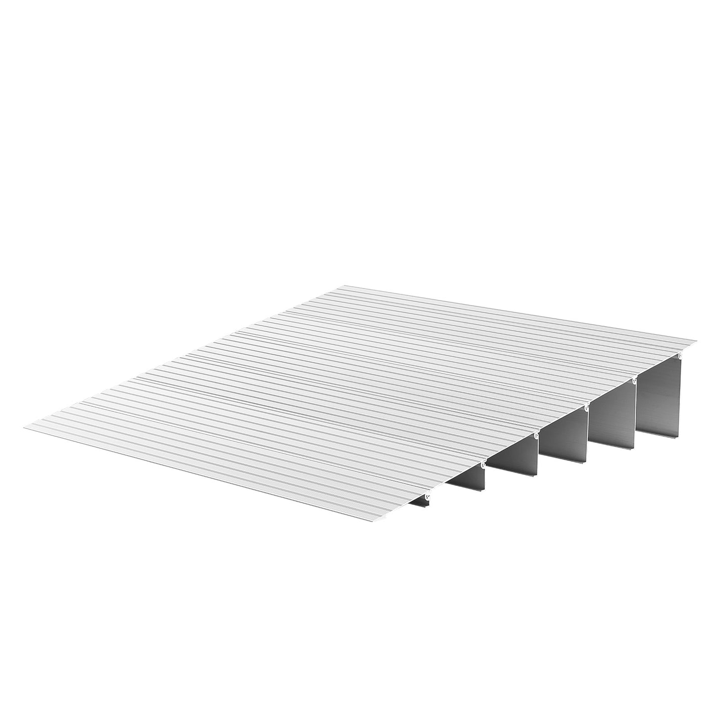 Door Threshold Ramp, 6 inch Rise, Aluminum Alloy Threshold Ramp Rated 800 lbs Load Capacity, Handicap Ramps for Home Steps for Wheelchair, Scooters, Power Chairs, Walkers, Bicycle, Tricycle image 2