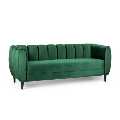 Miranda Velvet 3-Seater Sofa (2 boxes) image 9