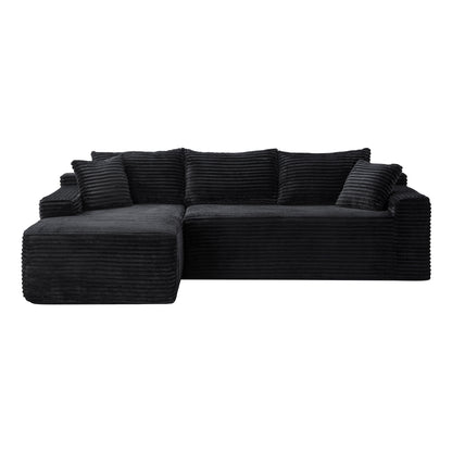 94.5" Cloud Modular Sectional Sofa Couch with L-Shape Chaise,Modern Minimalist Upholstered Couches for Living Room Bedroom,Deep Seat Corner Couch,No Assembly Required image 6