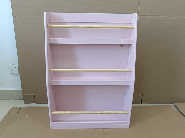 3 Tier Kids Book Shelf,Kids Book Rack, Helps Keep Bedrooms, Playrooms, and Classrooms Organized,Pink image 9