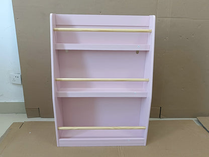 3 Tier Kids Book Shelf,Kids Book Rack, Helps Keep Bedrooms, Playrooms, and Classrooms Organized,Pink image 9