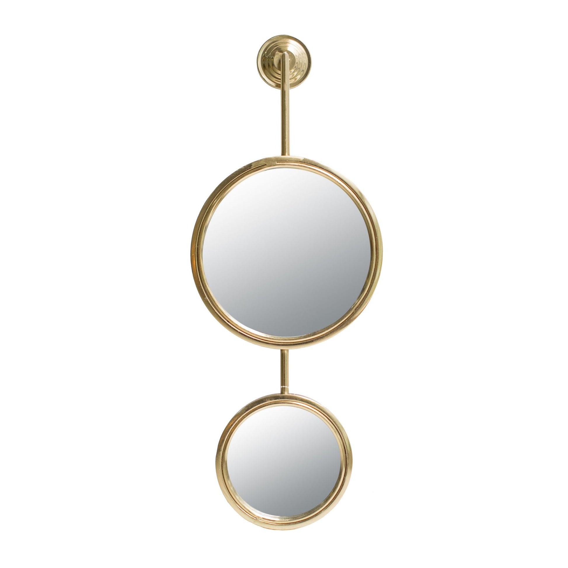 2 Circle Mirrors for Wall Decor, Unique Contemporary Wall Mirror for Living Room Bedroom Entryway,11" x 28.5" image 7