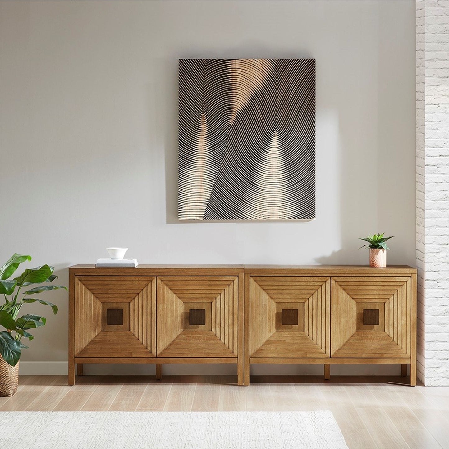 2-Door Accent Cabinet with Adjustable Shelves image 1