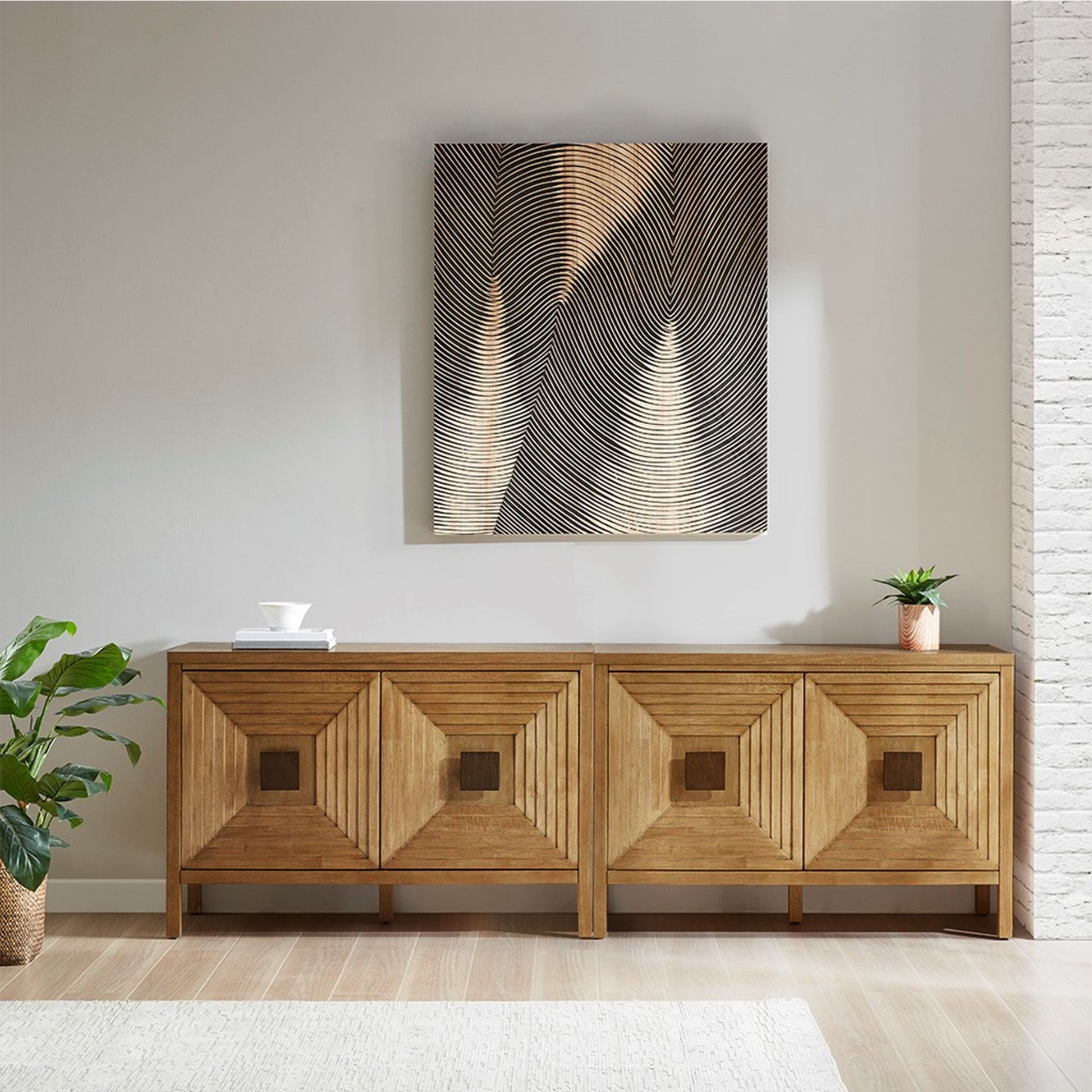 2-Door Accent Cabinet with Adjustable Shelves image 1