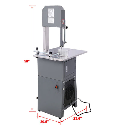 2-in-1 Commercial Butcher Band Saw and Sausage Stuffer - in use