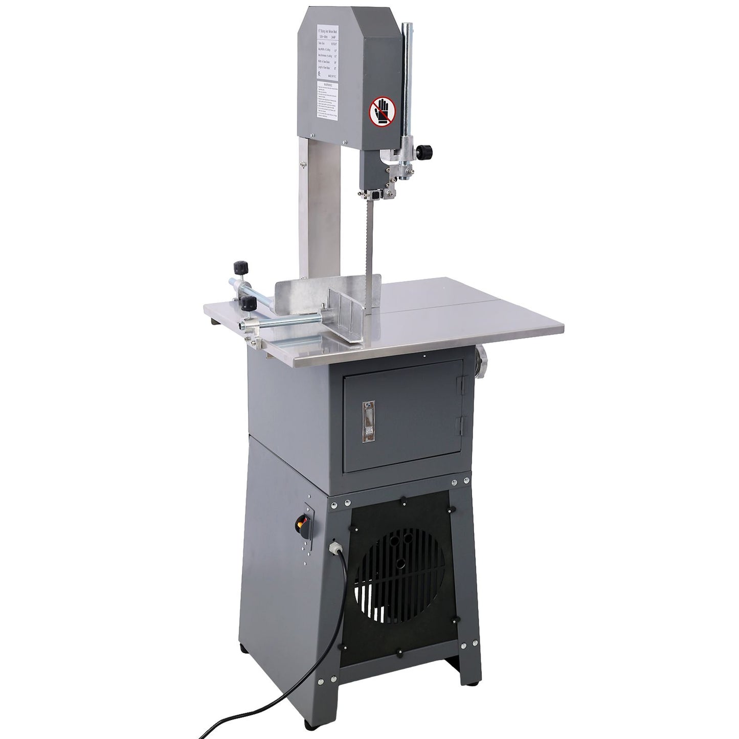 2-in-1 Commercial Butcher Band Saw and Sausage Stuffer - front view