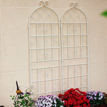 2 Pack Metal Garden Trellis 71" x 19.7" Rustproof Trellis for Climbing Plants Outdoor Flower Support Cream White image 11