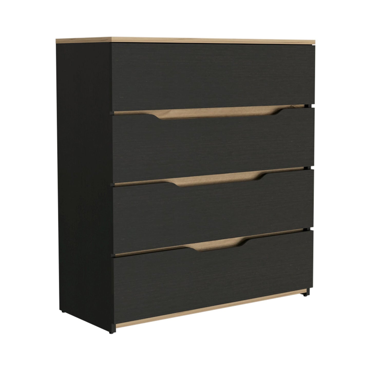 2 Piece Bedroom Set, London Armoire + Aralia Drawer Dresser, Black / Light Oak image 4