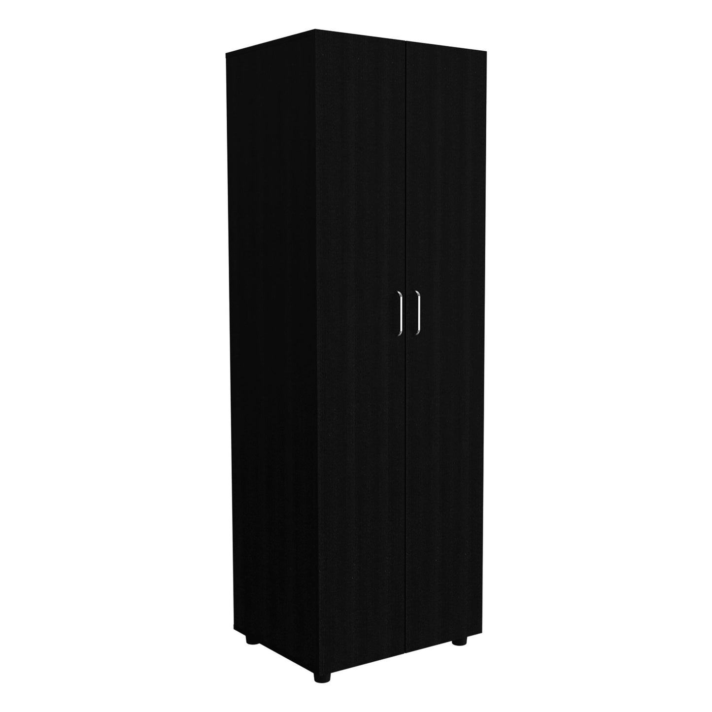 2 Piece Bedroom Set, London Armoire + Egeo 4 Drawer Dresser, Black / Pine image 3