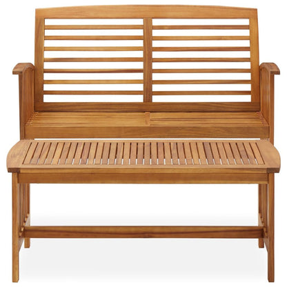 2 Piece Patio Lounge Set Solid Acacia Wood image 3