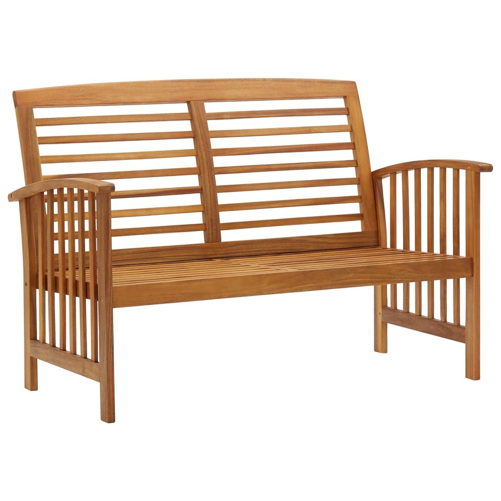 2 Piece Patio Lounge Set Solid Acacia Wood image 4